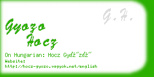 gyozo hocz business card